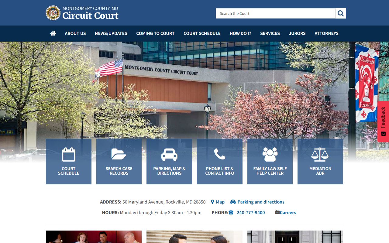 Aspen Hill Montgomery County Circuit Court family court records